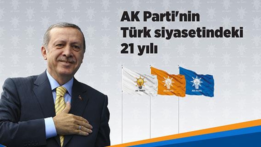 Türkiyənin hakim partiyasının yaradılmasından 21 il ötür
