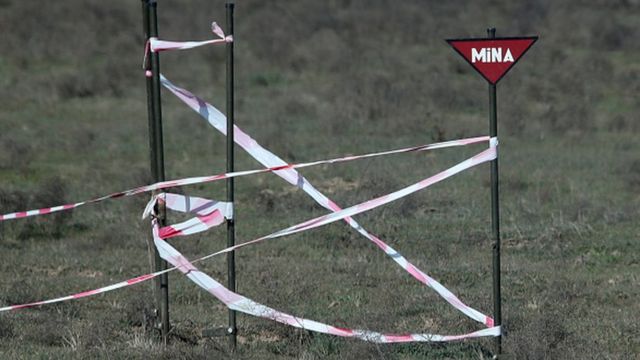 Polis serjantı Füzulidə piyada əleyhinə minaya düşüb